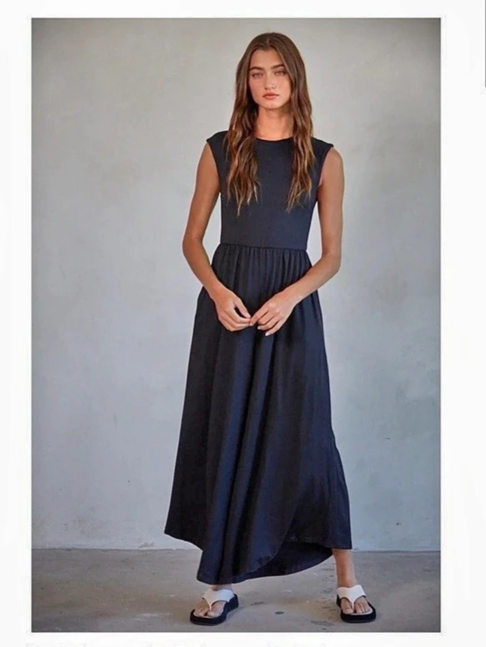 BNWOT By Together Sleeveless Open Back Wide Leg Jumpsuit Black Medium